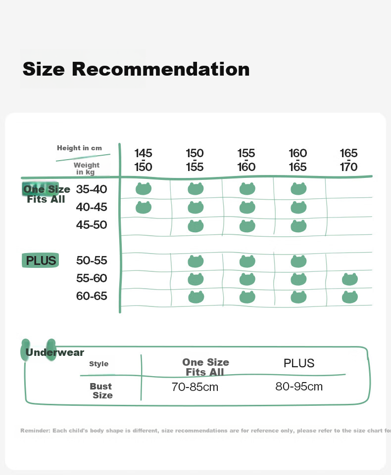 Ubras Likeuu Kids' Breathable Little Breeze Sports Bra for Girls Dandelion White One Size 23