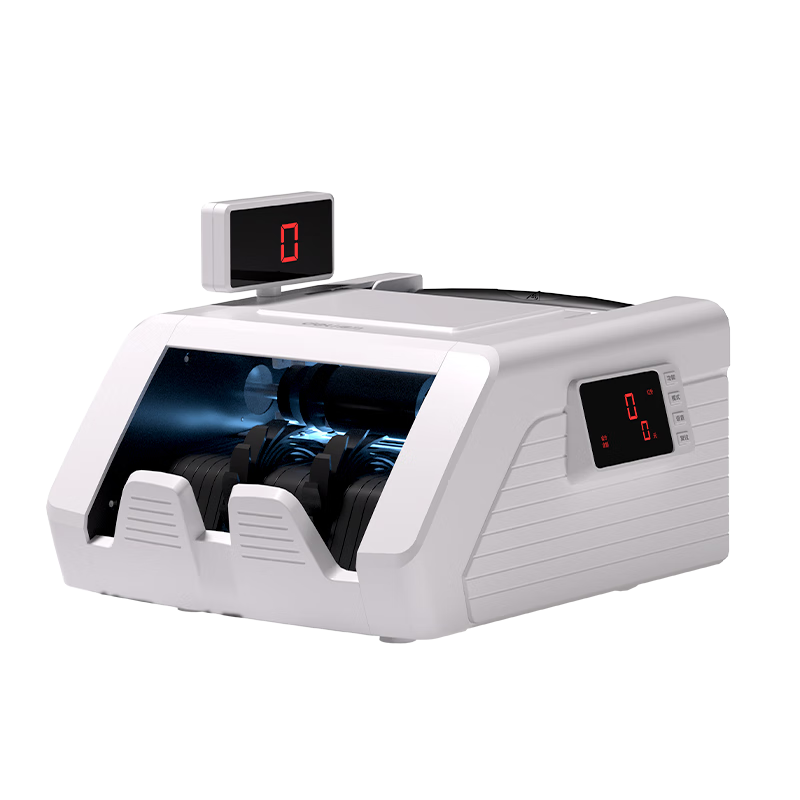 Deli Cash Register And Money Counter Supports New RMB, Compact Portable Office Home Upgraded Cash Register Intelligent Voice Cash Register C-Class Dual-Screen 3928