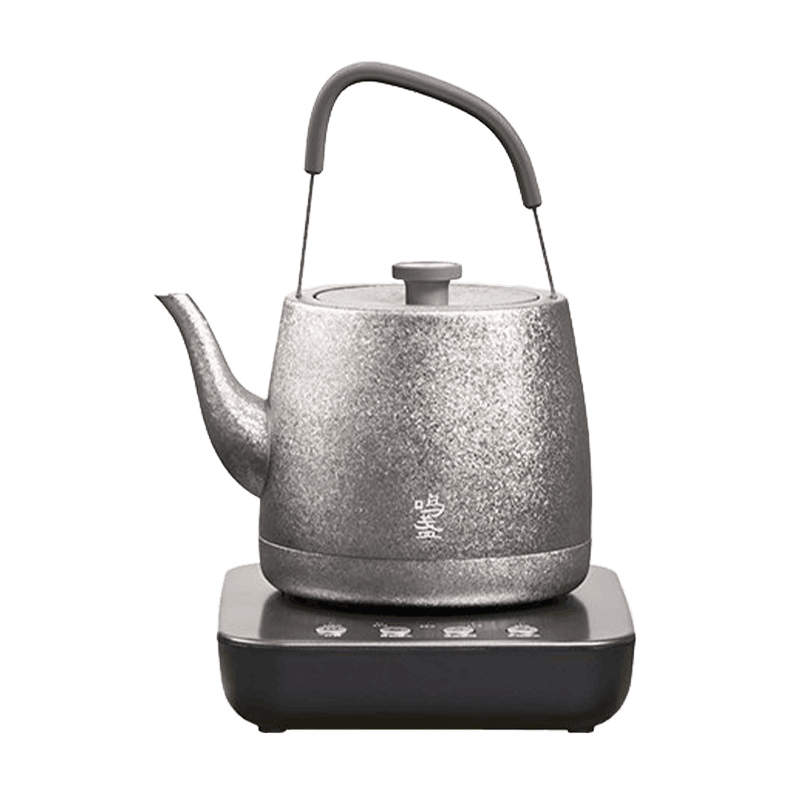 Mingzhan [Mid-Autumn Festival Gift] Pure Titanium Automatic Water-Refilling Electric Kettle, Electric Boiling Kettle, Sold by JD, Tea-Specific Constant Temperature Kettle, MZ172 Snowflake Silver