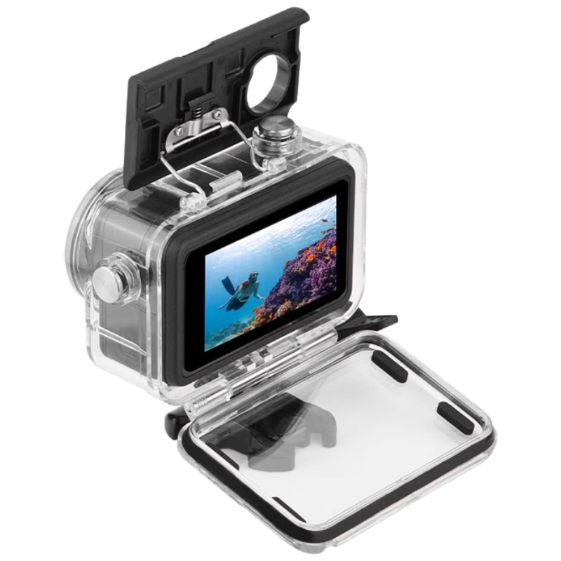 Smorss Waterproof Case for DJI Action 5 Pro, Diving Case for Action 3/4, Protective Cover, DJI Action Sports Underwater Anti-Fog Deep Diving Camera Accessory, 60M Waterproof