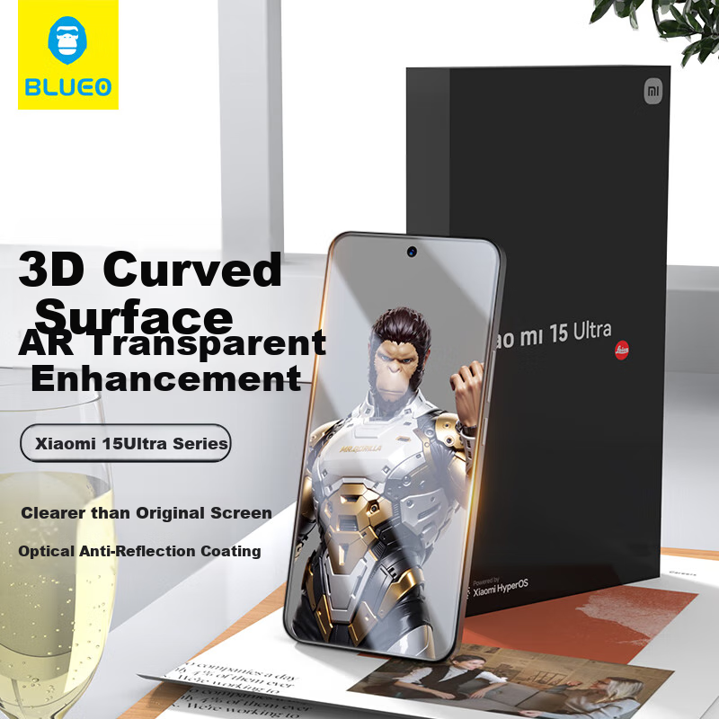 Lanxingxiansheng [Class T*AR Enhanced Transparency + 3D Curved Edge] Screen Protector for Xiaomi 15s Pro/15 Pro, Tempered Glass Film for Xiaomi 15 Ultra Space Capsule Phone Protective Film
