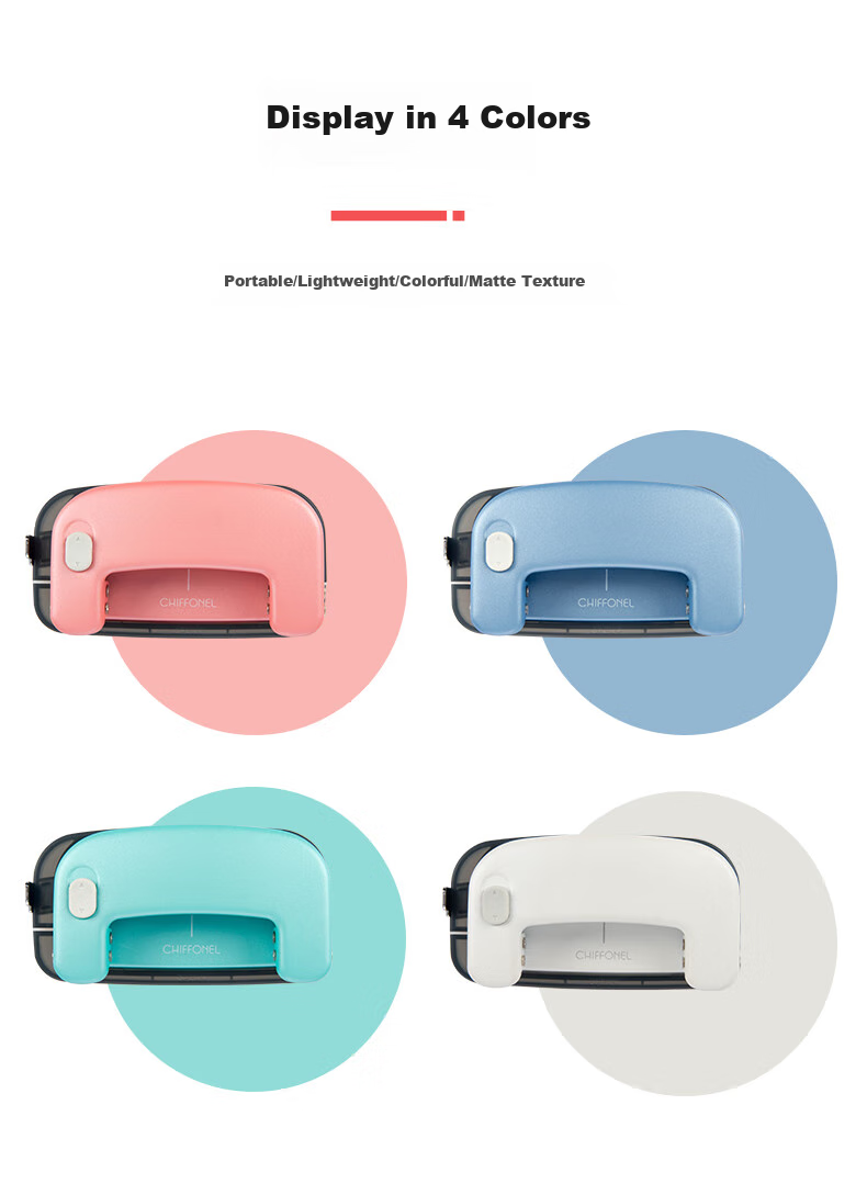 MAX Two-Hole Punch, Labor-Saving Office File Circular Hole Puncher, 10 Sheets/80g, DP-12, Gree 3