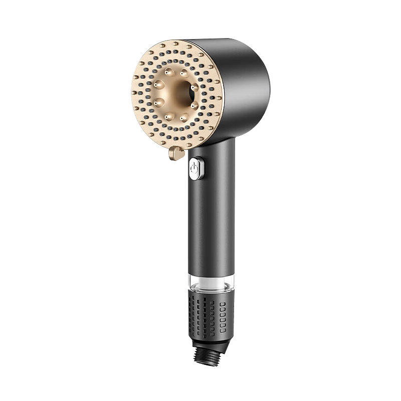 HOMK [Germany] Pressurized Shower Head with Filter, Bathroom Shower System, Hose Set LP-80