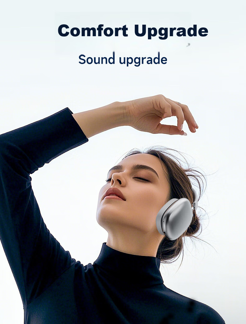 Aigo Bluetooth Headphones, Over-Ear Active Noise Cancellation, Comfortable Wear, Suitable for Music, Gaming, Sports, Compatible with Apple, Xiaomi Phones, Computers, WH300 Starry Gray 5