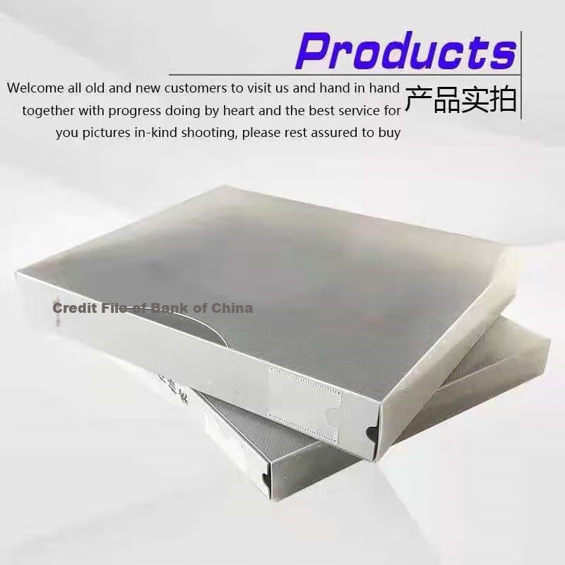 RYZH Credit File Box, PP Plastic File Box, Spine Thickness up to 40mm, 20 Pages inside, 310mm*260mm*40mm, 50 Pieces/unit 1
