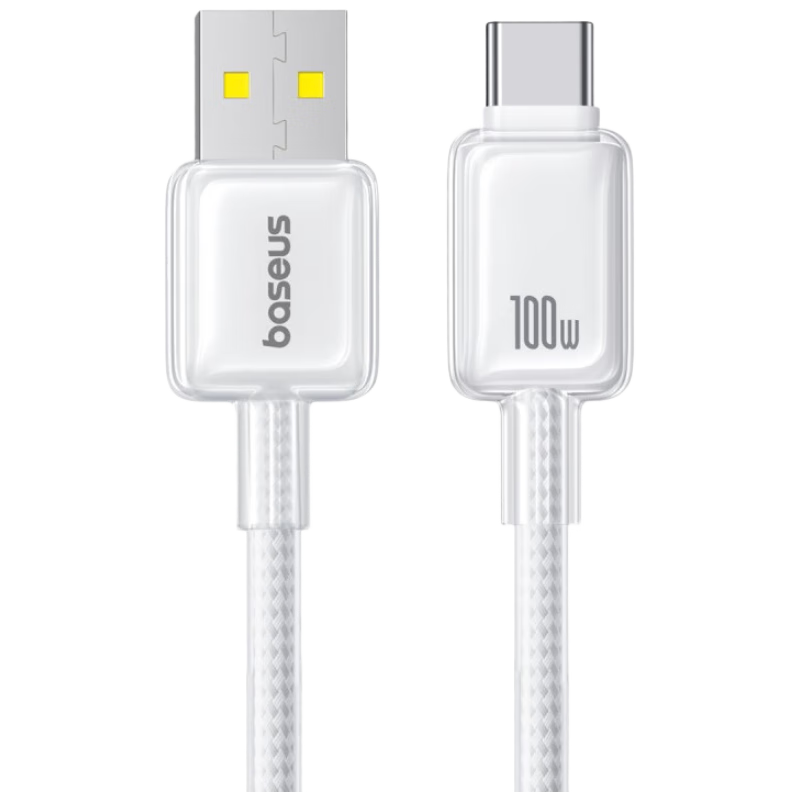 Baseus Type-C Data Cable, 6A Super Fast Charging 100W/88W/66W/40W, Compatible with Huawei Honor Charging Cables, Suitable for Xiaomi Android Phones And Tablets, Mate70/60/50, 1 Meter