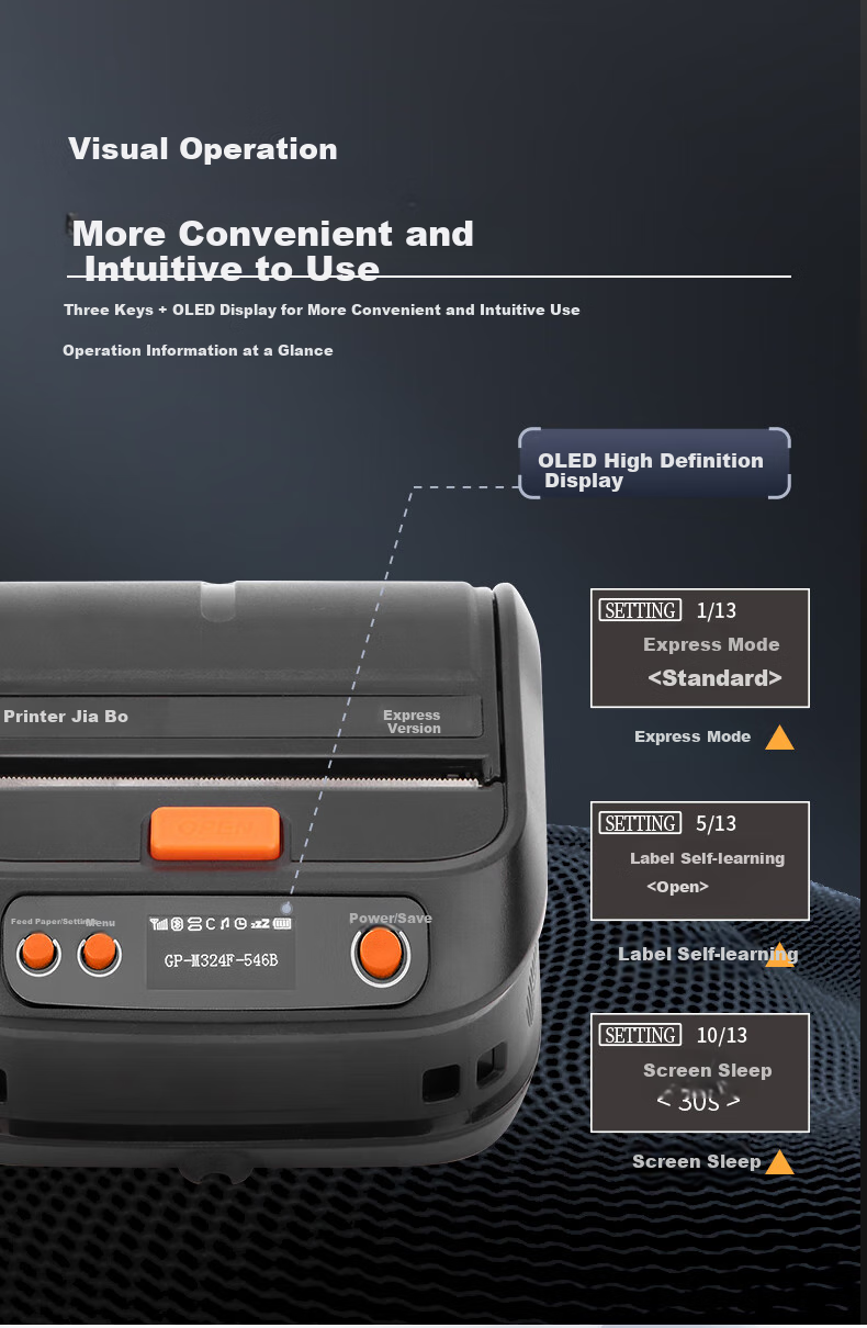 Gprinter 9124D High-Speed Express Printer, E-Commerce Single-Sheet Thermal Printing, 80mm Warehouse Logistics Commercial Office Printing, Non-Drying Adhesive Barcode Label Printer, Bluetooth Model 8