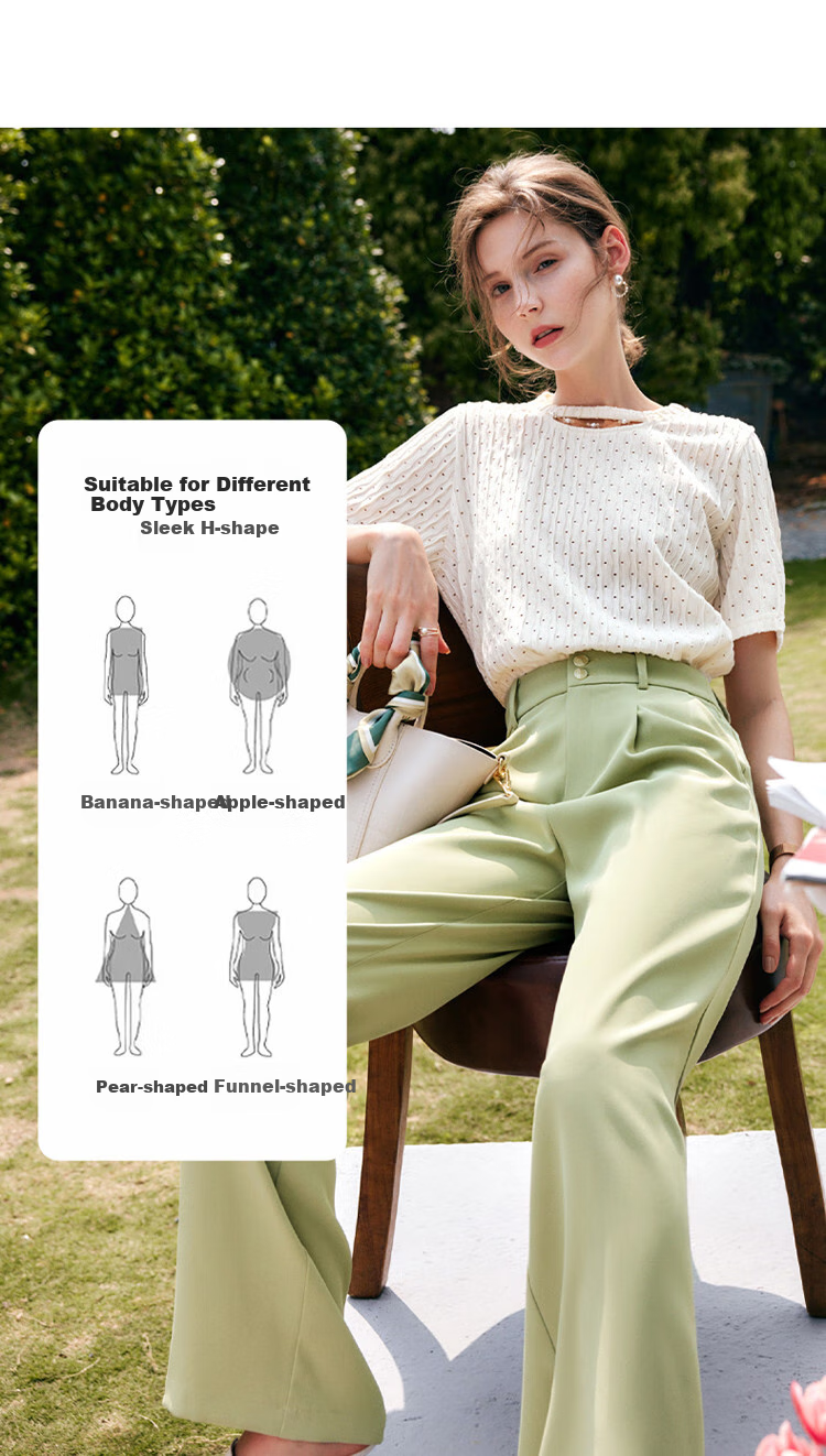 Olrain [Advanced Commuter Knit Top] Short-Sleeve T-Shirt, Summer Women's Wear, Distinct Textured Blouse, Apricot Color, Size M 3