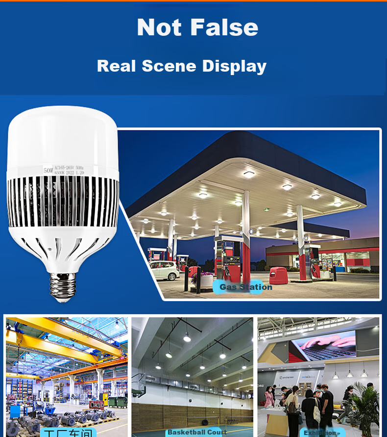 Shufujia LED Bulb, Ultra-Bright Energy-Saving Lamp, Factory Warehouse E27 Household Indoor Globe Bulb, Industrial Light, Workshop Lighting 13