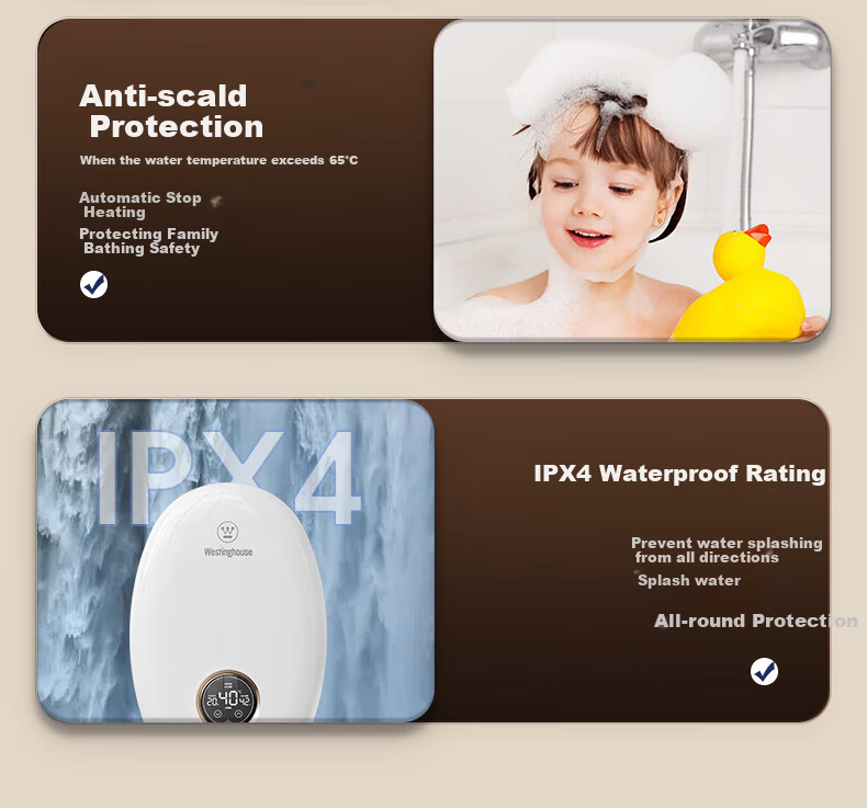 Westinghouse [Xiaobaiyulan] Instant Electric Water Heater, [On-Site Installation], 6500W Ultra-Thin Kitchen Treasure, Constant Temperature Rapid Heating, Rental Apartment Electric Hot Water Faucet DSKH65331 21