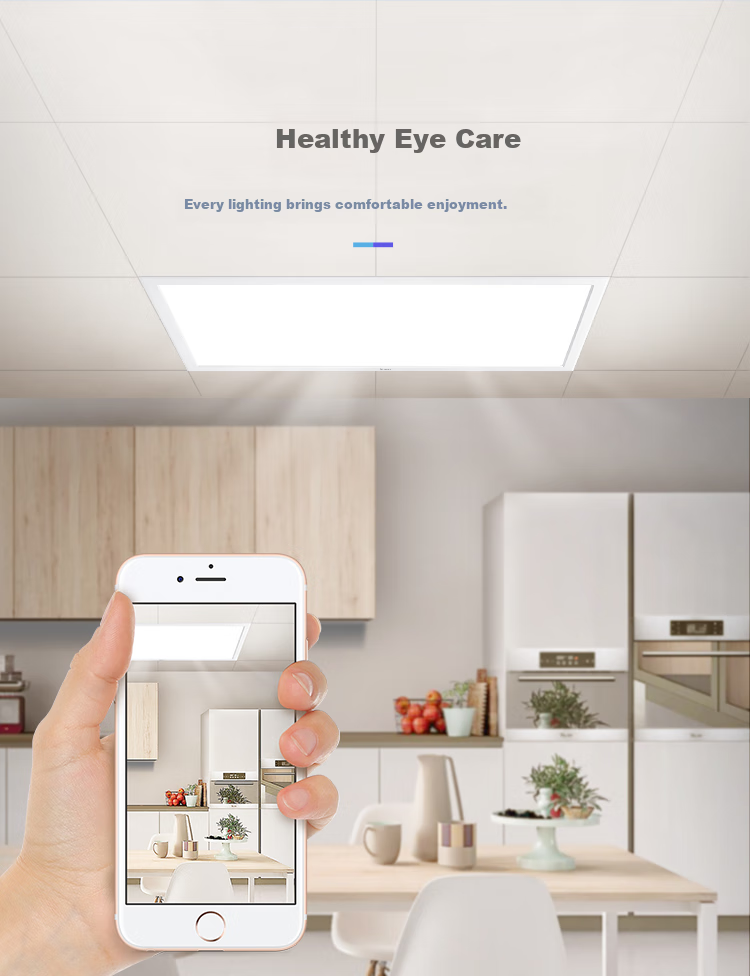 BULL Ceiling Light, LED Square Panel Light with Metal Frame, Kitchen And Bathroom Light, 12W, Color Temperature 5700K 5