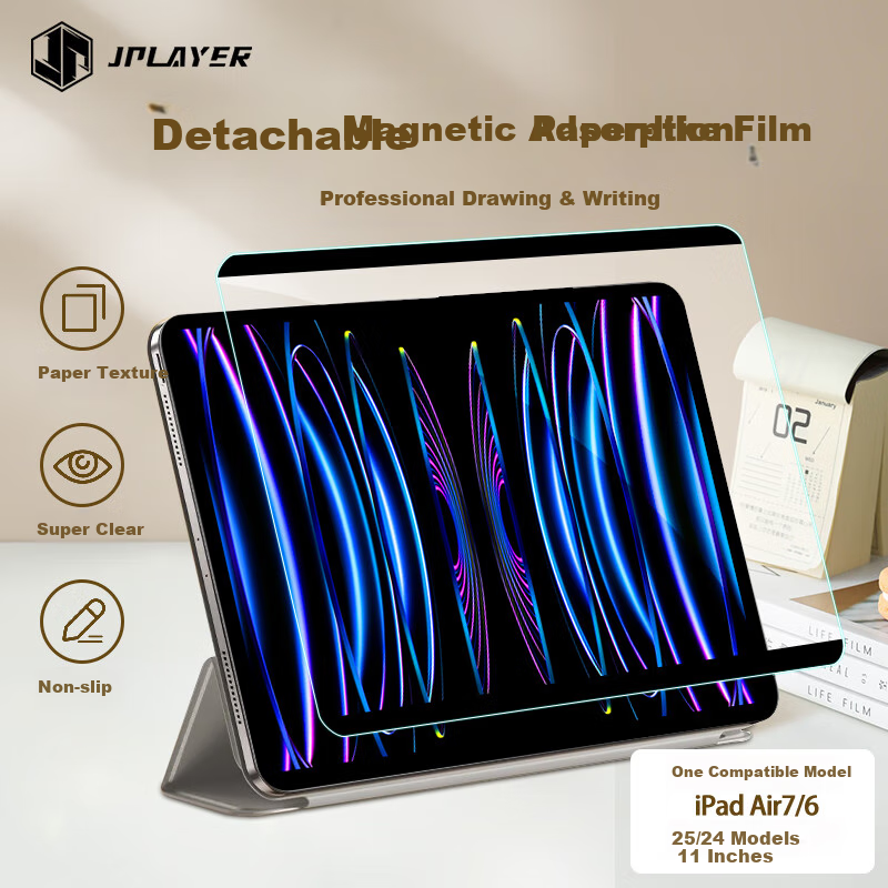 Защитная пленка JPLAYER для iPad Air 7/6 11 дюймов M3 2025, для рисования и письма, многоразовая