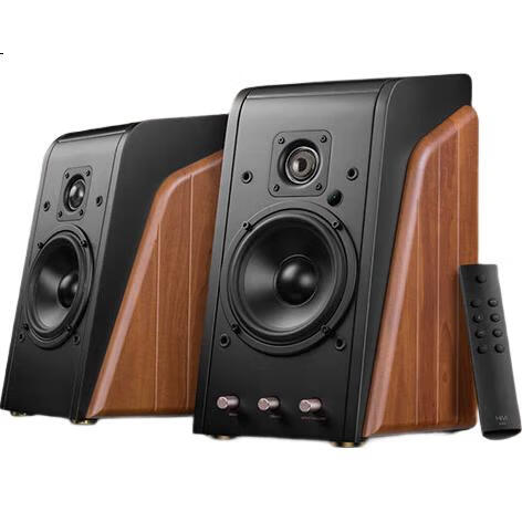 HiVi M200 2.0 канальная Bluetooth акустика, HiFi активные колонки для ноутбука, настольного компьютера, домашнего кинотеатра, натуральное дерево