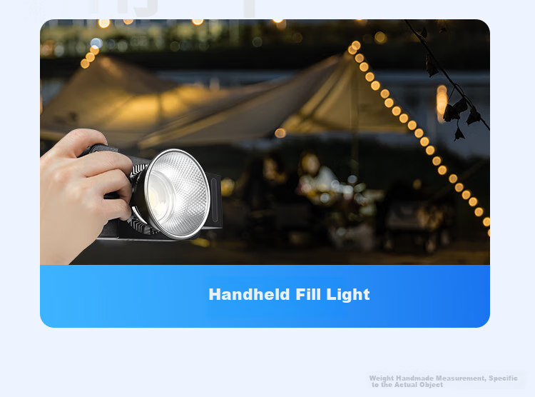 Hakutatz 100W Handheld COB Photography Light, Fill Light, Live Streaming Studio Professional Portable, for Photography, Video, Food, Film And Television, Outdoor Shooting, Continuous Lighting, Pocket Light 16