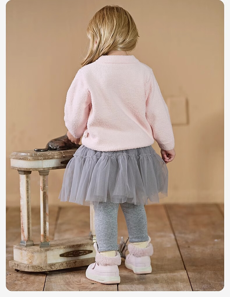 DAVE & BELLA Kids Pullover Sweater Winter Boys Girls Machine Washable Half Fleece Half Turtleneck Base Shirt 1