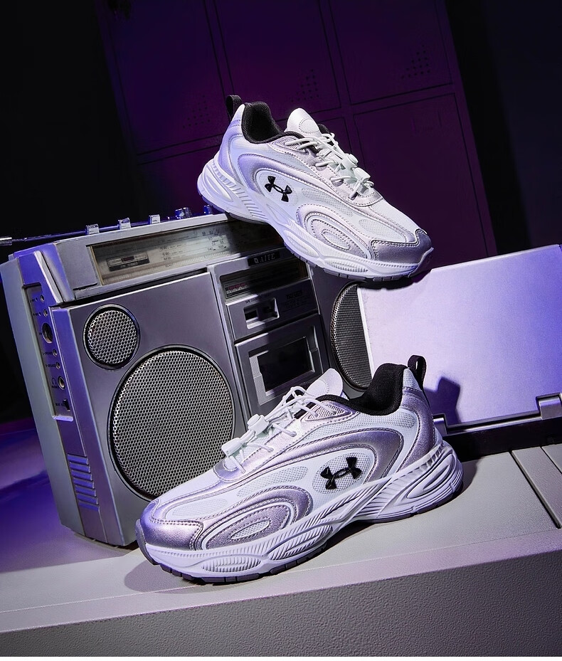 Under Armour Kids Casual Shoes Autumn New Breathable Strap Unisex Retro Sports Casual Shoes 2531677 10