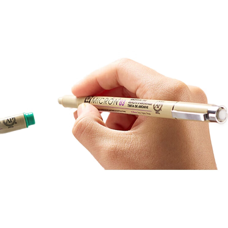 Черная гелевая ручка SAKURA Fine Line Pen 0.45 мм, японская, водостойкая, для рисования, скетчинга, манги и аниме