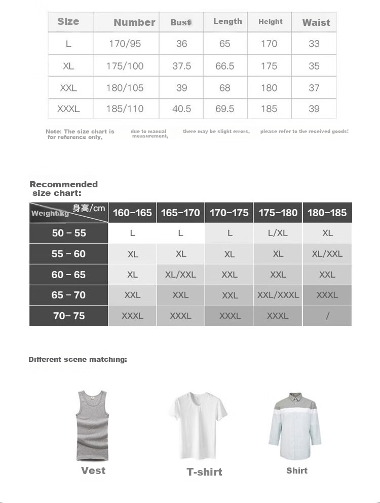 LangSha Men's Tank Top, Pure Cotton Undershirt, High-Elasticity, Sweat-Absorbing, Breathable, Sleeveless Sports Round Neck Vest 9