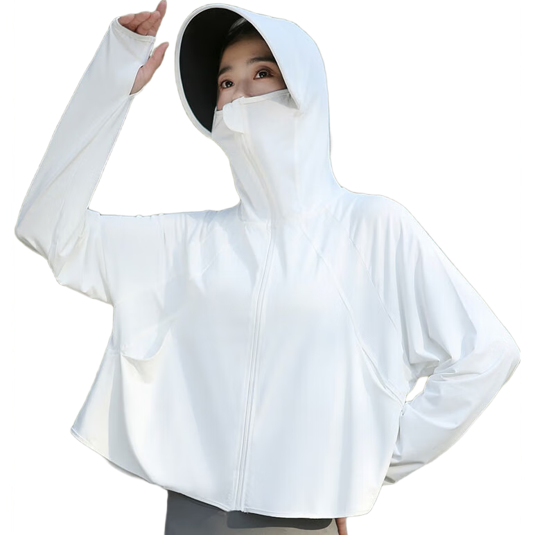 Combo Women's Summer Sunscreen Jacket UPF50+ Outdoor Cycling Sun Protection Lightweight UV Protection Shirt