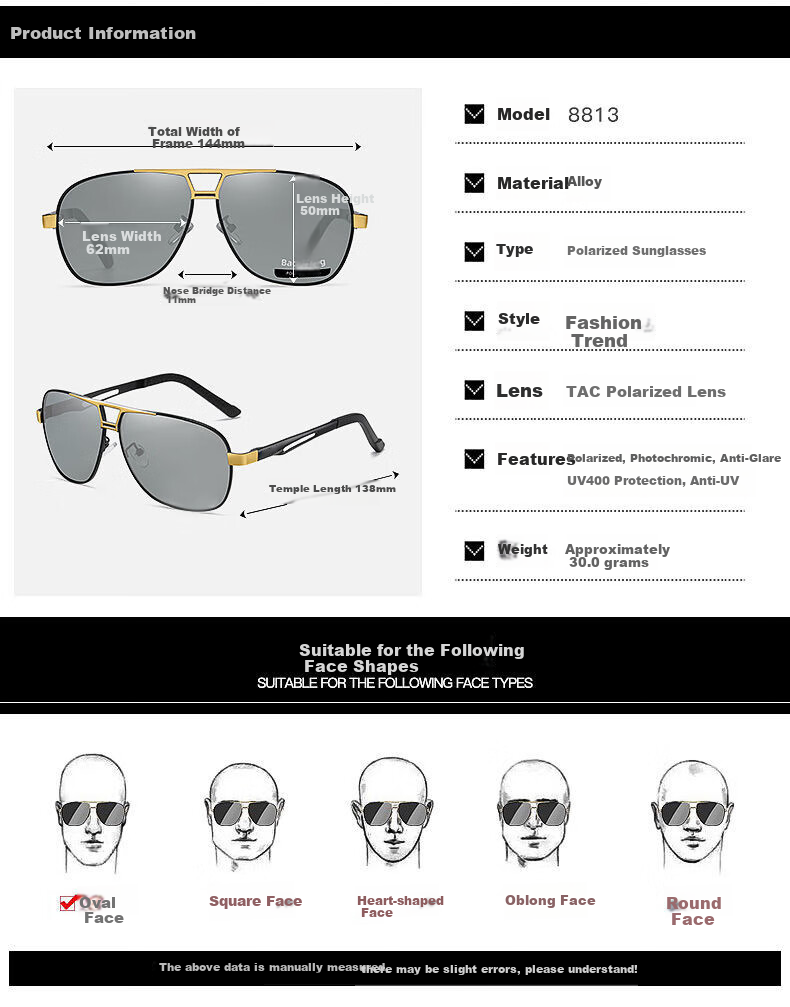Mumujian Polarized Sunglasses for Men, Day And Night Use, UV Protection, High Definition, for Fishing And Driving 6