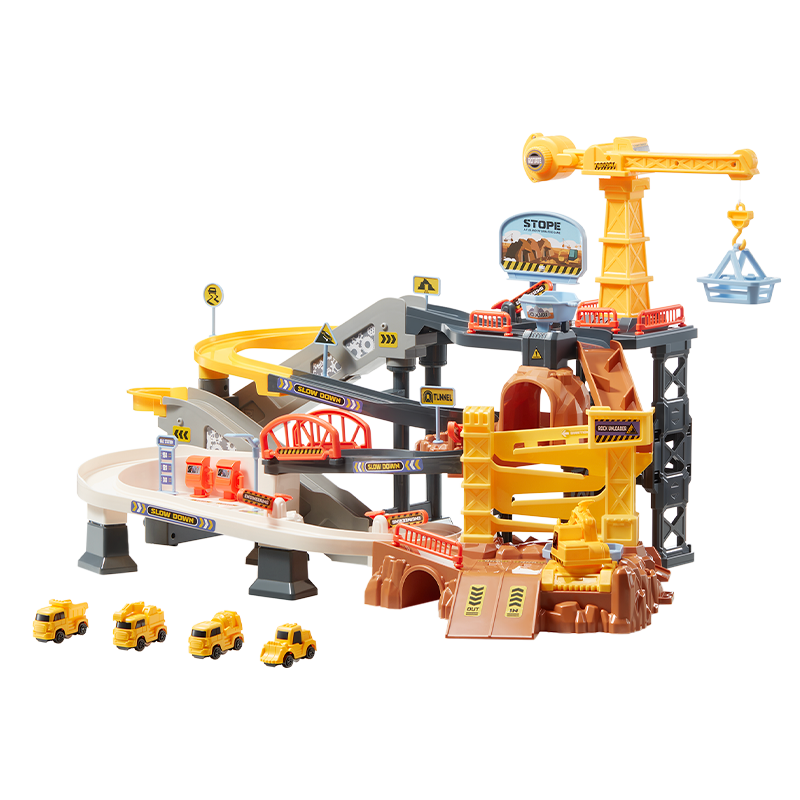 Babycare & BCT Track Sliding Toy Small Train Parking Lot Car Adventure Boys Birthday Holiday Gift