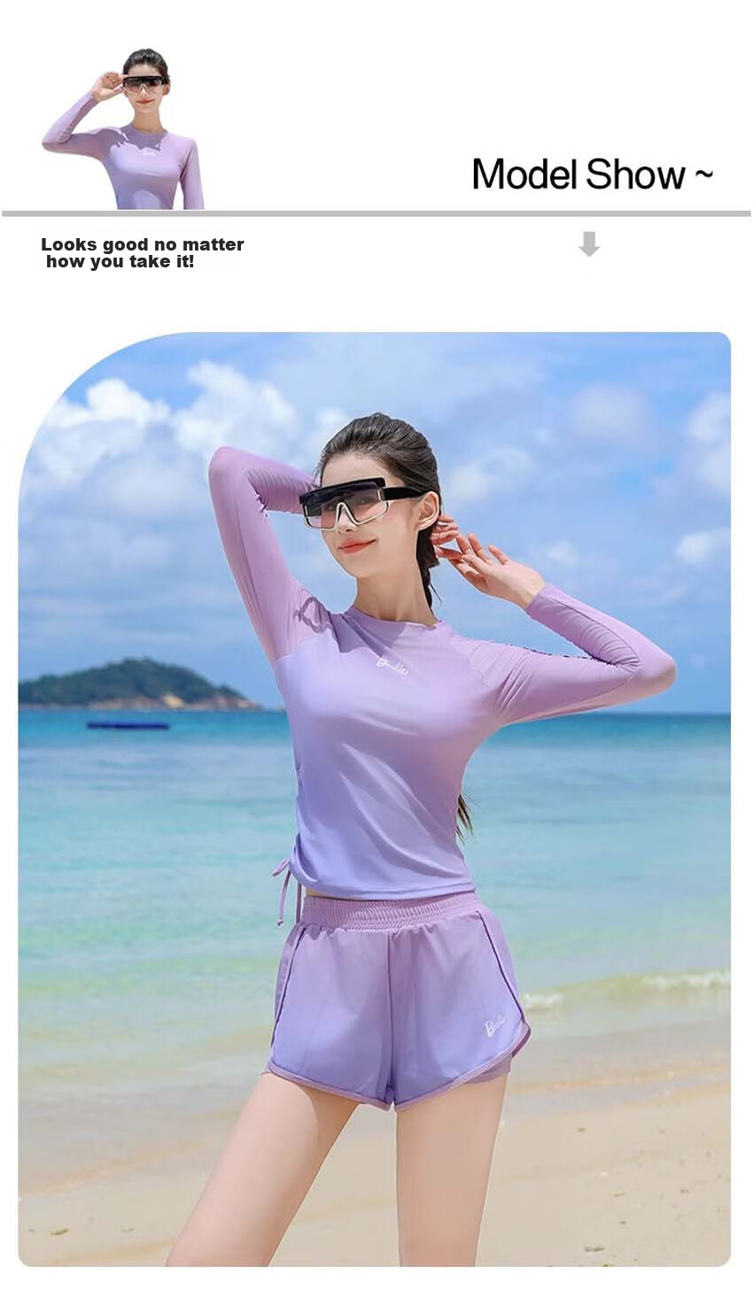 Barbie Swimsuit Set for Women, Hot Spring Outfit, Plus Size Slimming Swimwear, Elegant Conservative Two-Piece Vacation Swimwear 10