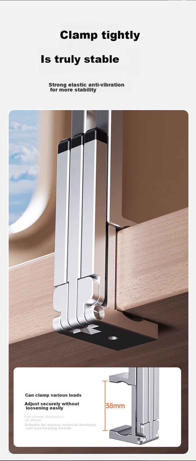 THE TREE Magnetic Phone Stand, Magsafe Foldable Rotating Aluminum Clamp, Desktop Overhead Shooting Tripod, Airplane High-Speed Rail Selfie Stick, Multifunctional Lazy Device, Travel Portable Accessory 5