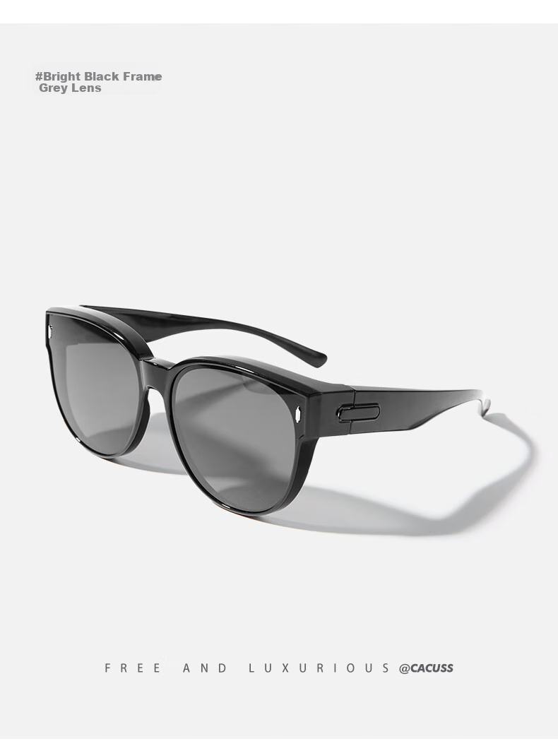 CACUSS Sunglasses for Women, High-Definition Polarized Glasses, Driving Anti-Glare UV Protection, Toad-Eye Glasses, Suitable for Myopia 11