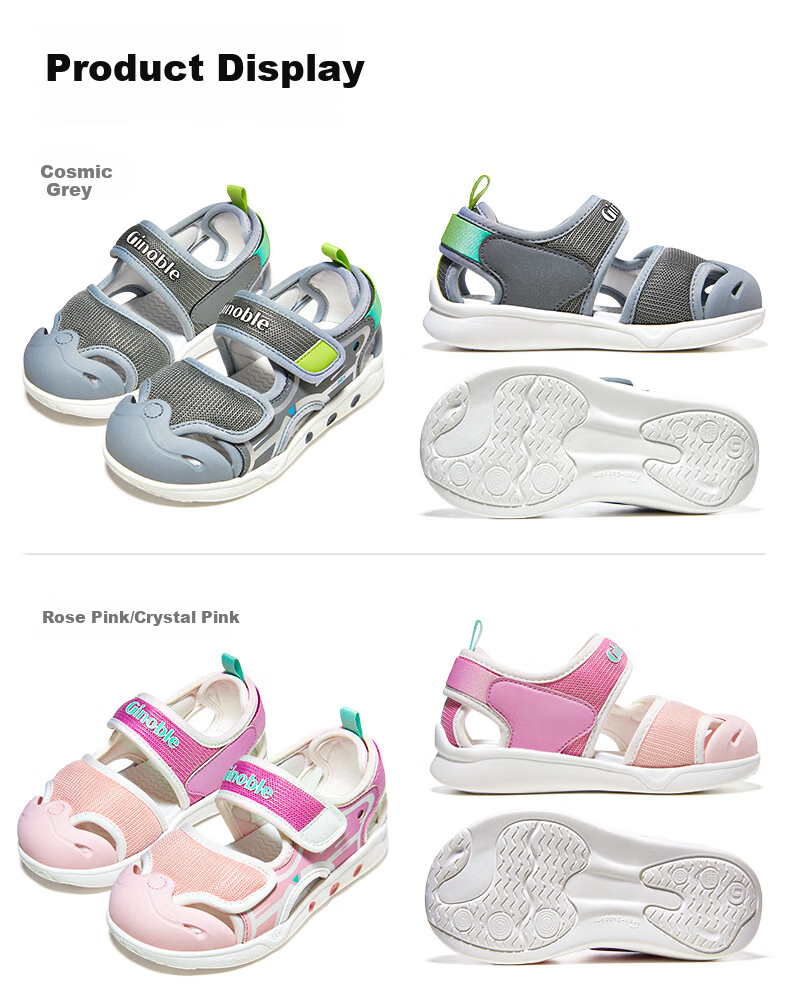 Ginoble Toddler Walking Shoes Summer Sandals Kids Functional Shoes Boys and Girls Star Series GW1746A Western Blue 3