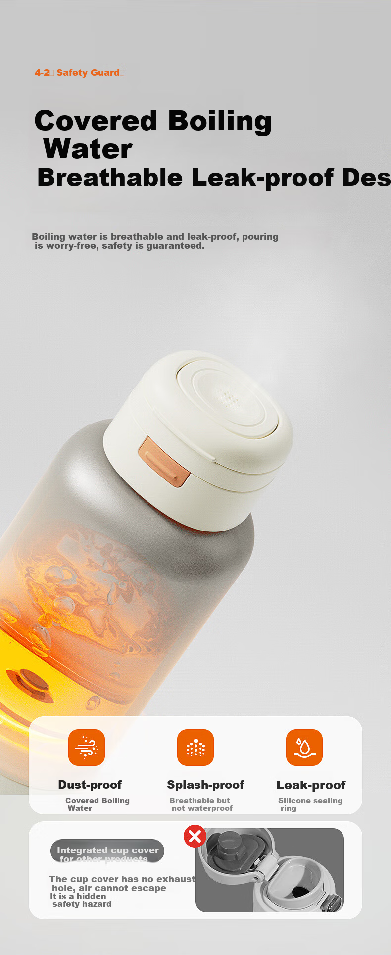 Xiaoyaxiang Portable Constant Temperature Kettle, Baby Travel Milk Preparation Hot Water Kettle, Children's Constant Temperature Cup, Thermos Cup, 500ml 23