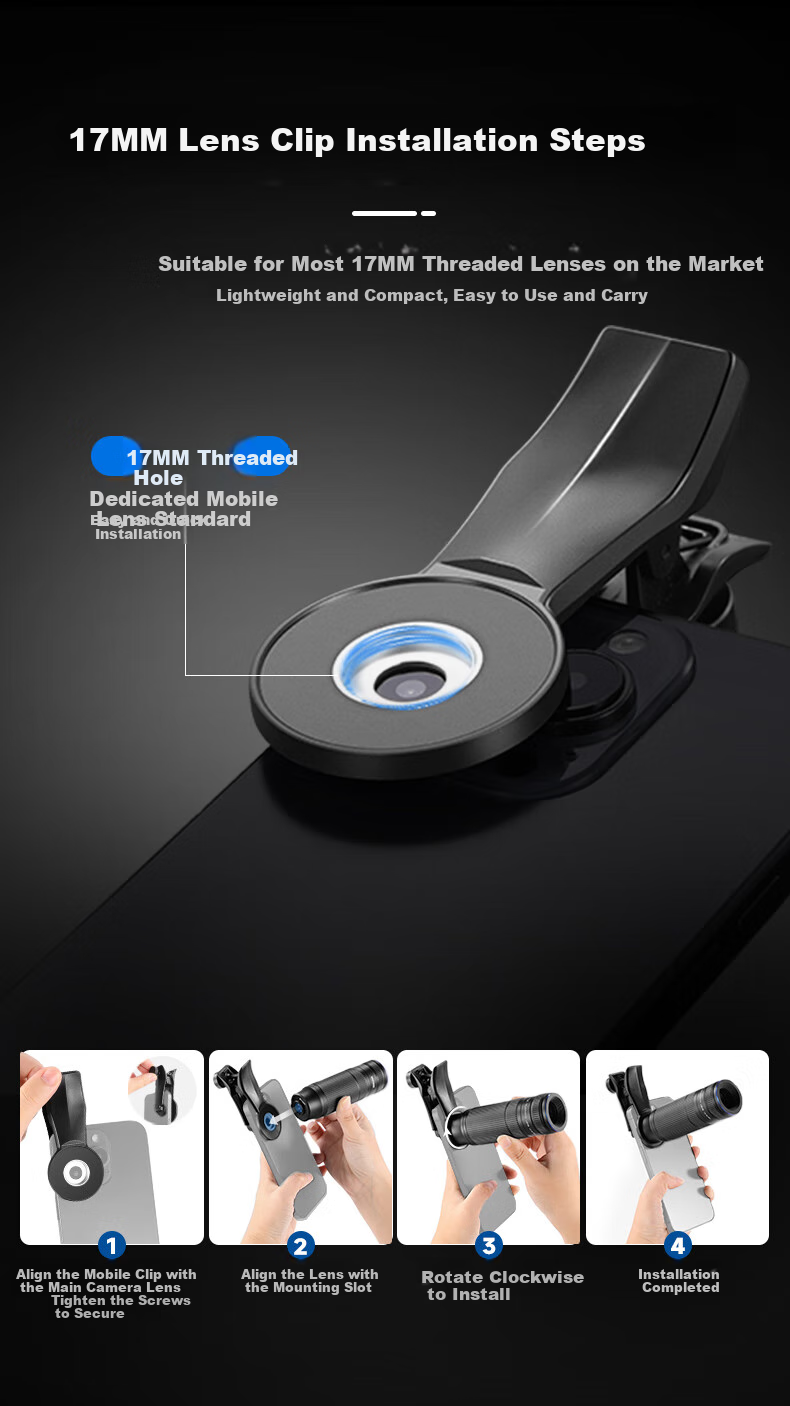 NEEWER Smartphone Lens, 7x Telephoto Master-Level Phone Camera, High-Definition Professional Shooting, Compatible with Apple 18 Pro And Huawei, Universal External DSLR-Level Concert Macro Photography Tool 23