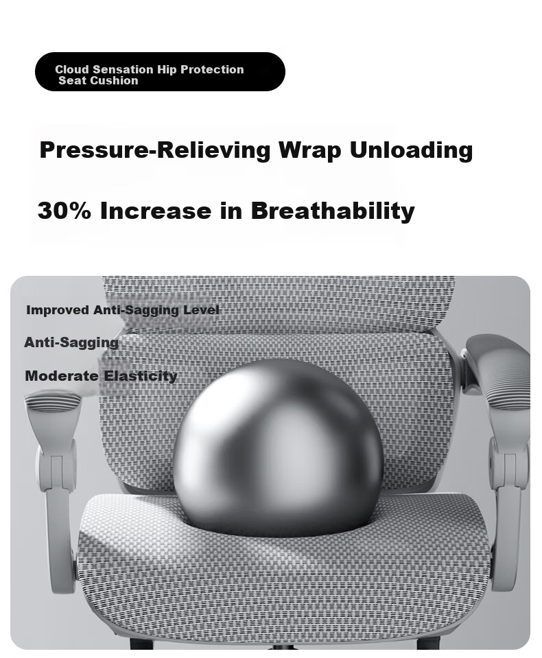 LIANFENG E-65 Ergonomic Chair, Computer Chair, Home Office Chair, Comfortable for Long Sitting, Gaming Chair, Study Room Chair 18