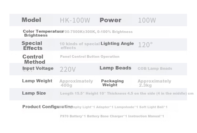 Hakutatz 100W Handheld COB Photography Light, Fill Light, Live Streaming Studio Professional Portable, for Photography, Video, Food, Film And Television, Outdoor Shooting, Continuous Lighting, Pocket Light 33