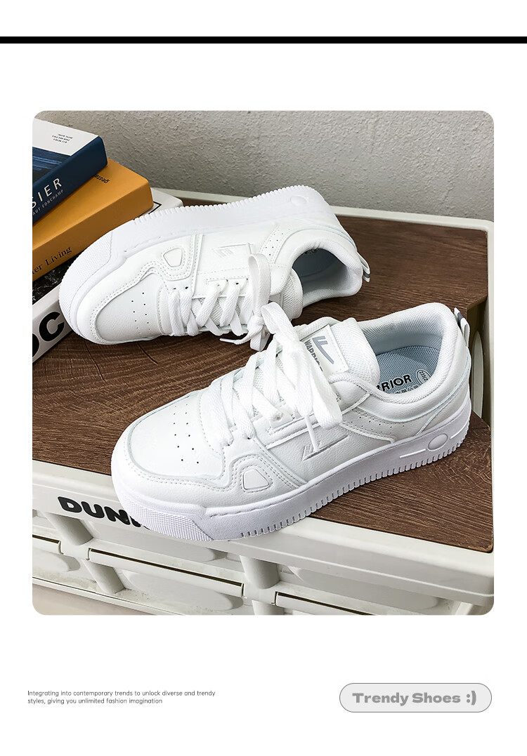 Huili Official Women's Shoes, 2026 Summer New Style, Classic Versatile Casual Sneakers for Women, White And Red, Size 35 19