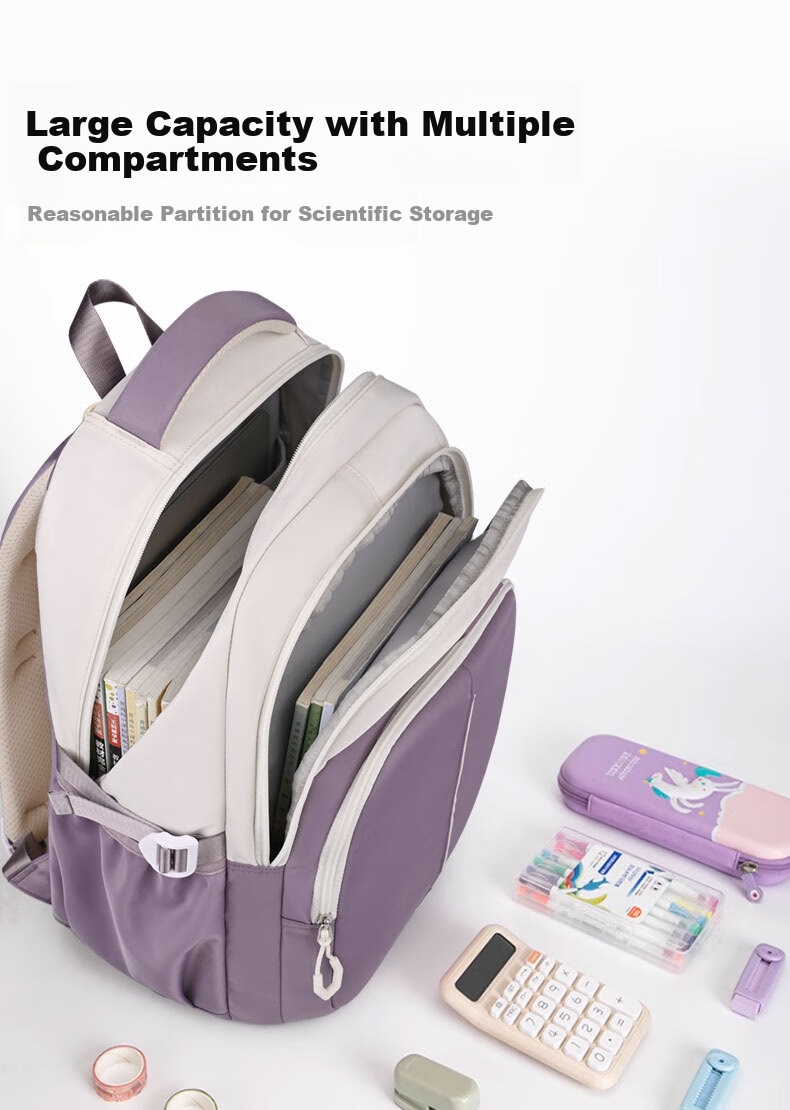 Edison Inventor Backpack for Middle And High School Students, Grades 3-6, Large Capacity Lightweight Double Shoulder Bag for Boys And Girls, Model 2533-2, Black 12