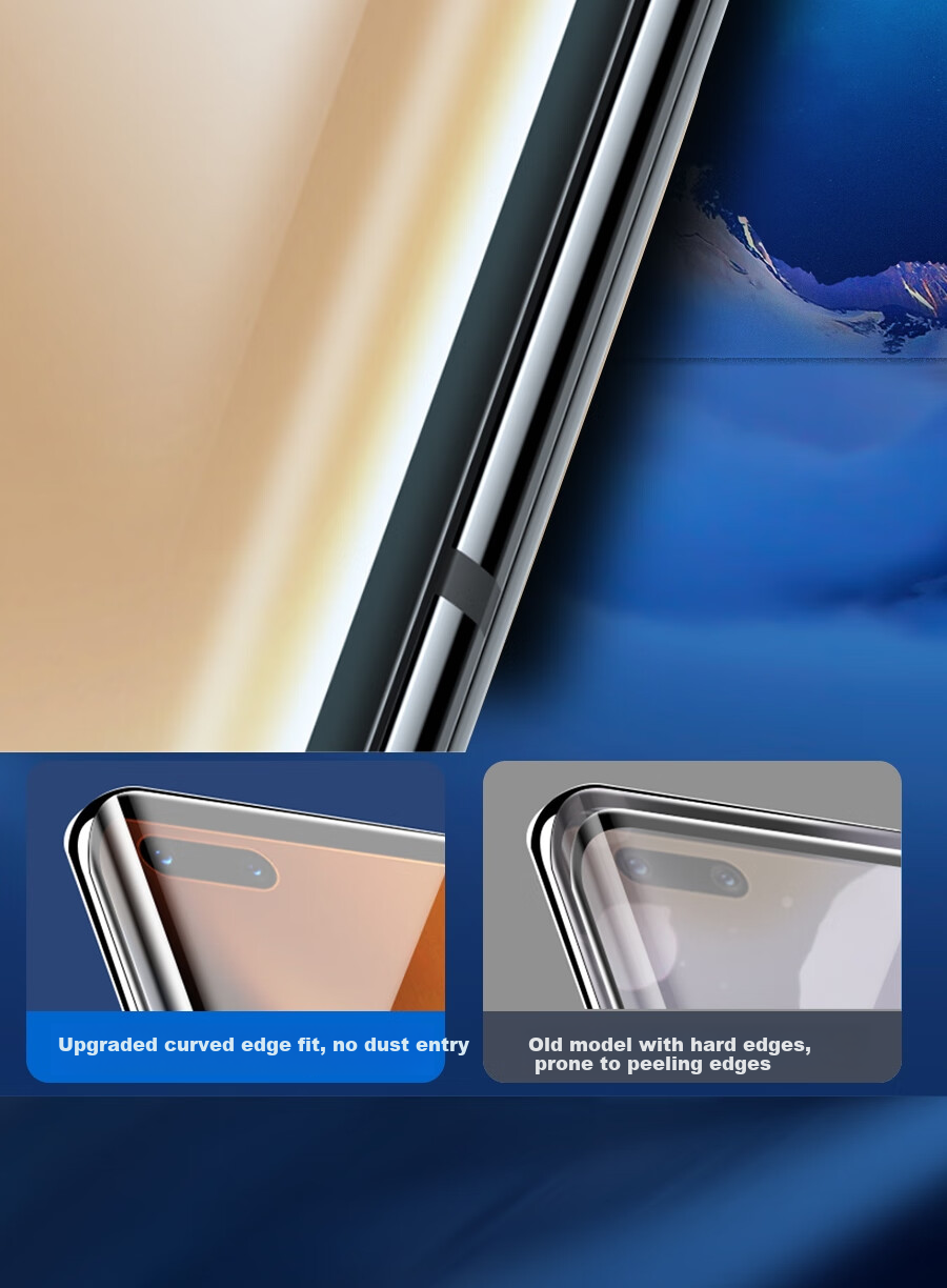 ESCASE Honor Magic3/3Pro/Ultimate Edition Hydrogel Film, Full Screen Coverage, High-Definition Soft Film, Hydrogel Protective Film for Curved Surfaces 4