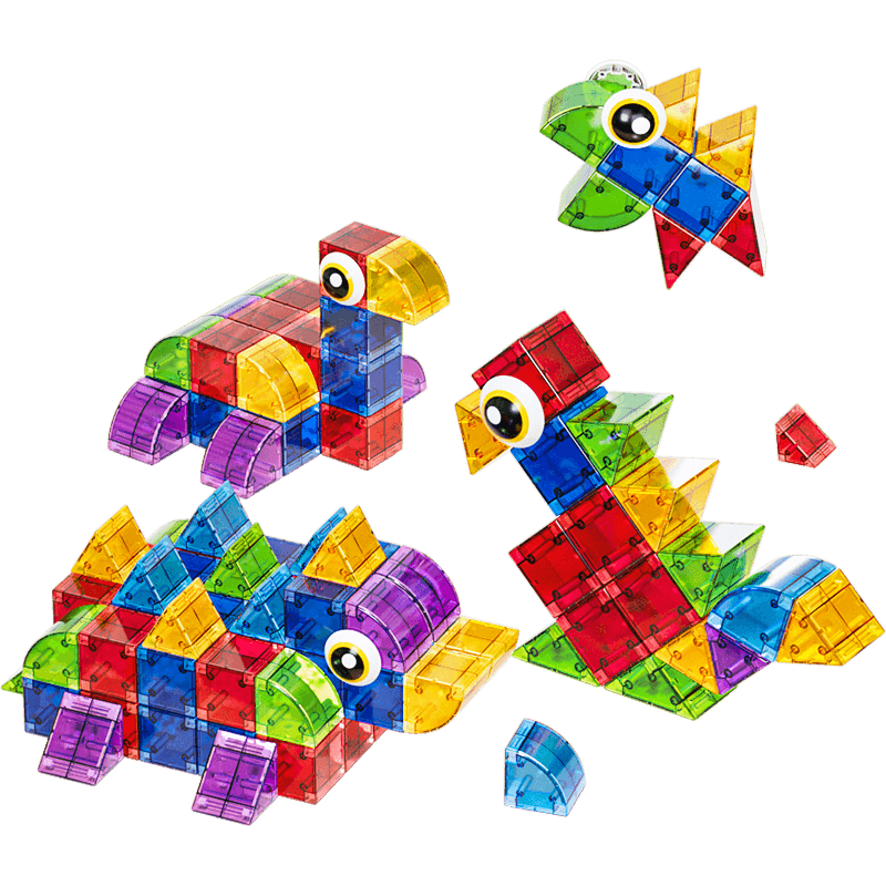 Nukied Children's Magnetic Building Blocks Toy Set, Educational Early Learning 3D Geometric Toy for Boys And Girls with Magnetic Attraction, Birthday Gift