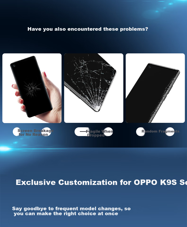 KOOLIFE [Upgraded Anti-Shatter Edge] Tempered Glass Screen Protector for OPPO K9s, A36 Phone Protective Film, Gaming Version, Ultra-Thin Full-Screen Coverage, HD Clear Anti-Drop Fingerprint-Resistant Front Film 1