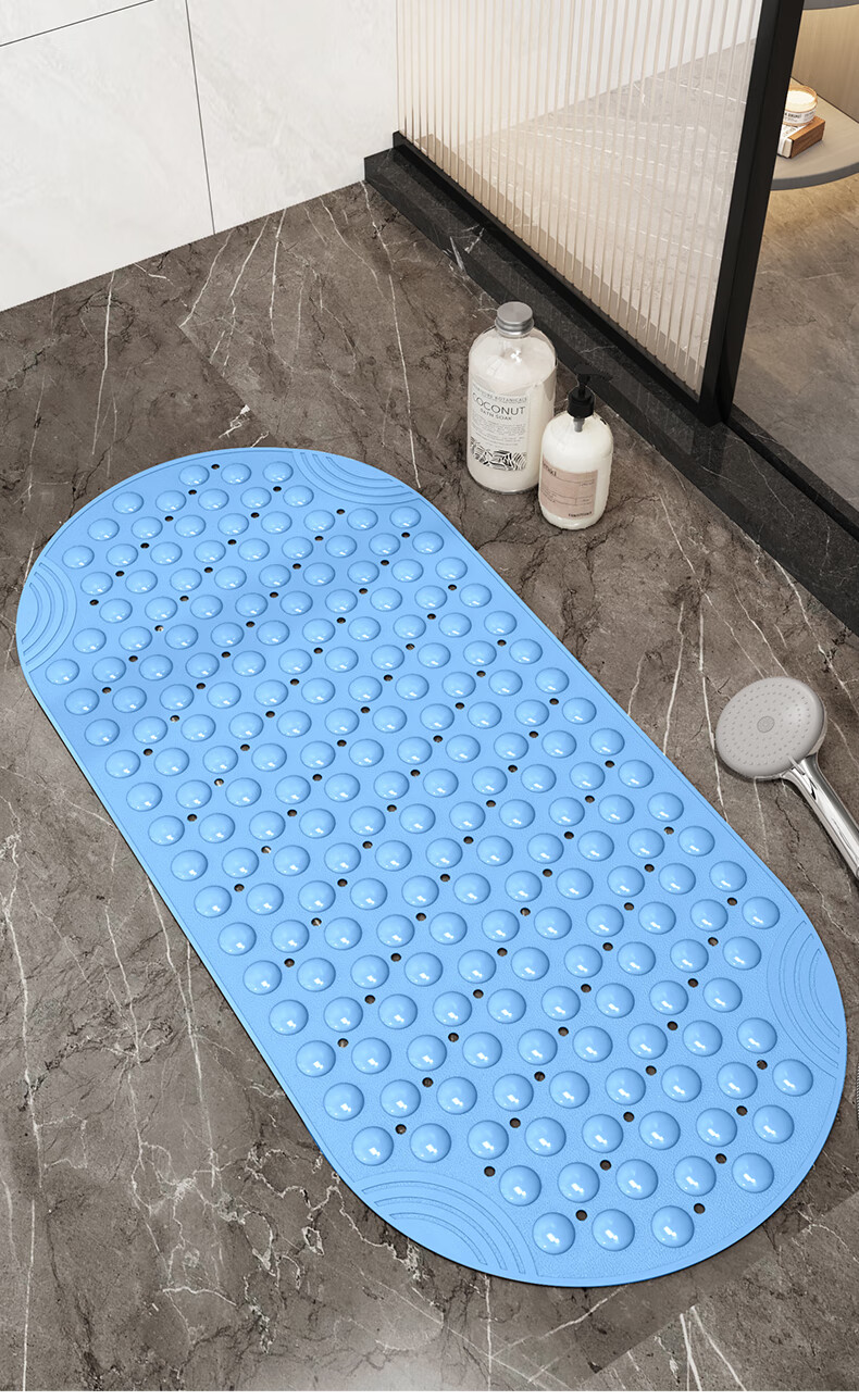 Boneng Bathroom Non-Slip Mat, Elderly Bathing Anti-Fall Floor Mat, Bathtub Non-Slip Mat, Shower Room Bathroom Foot Mat, 40x88cm 1
