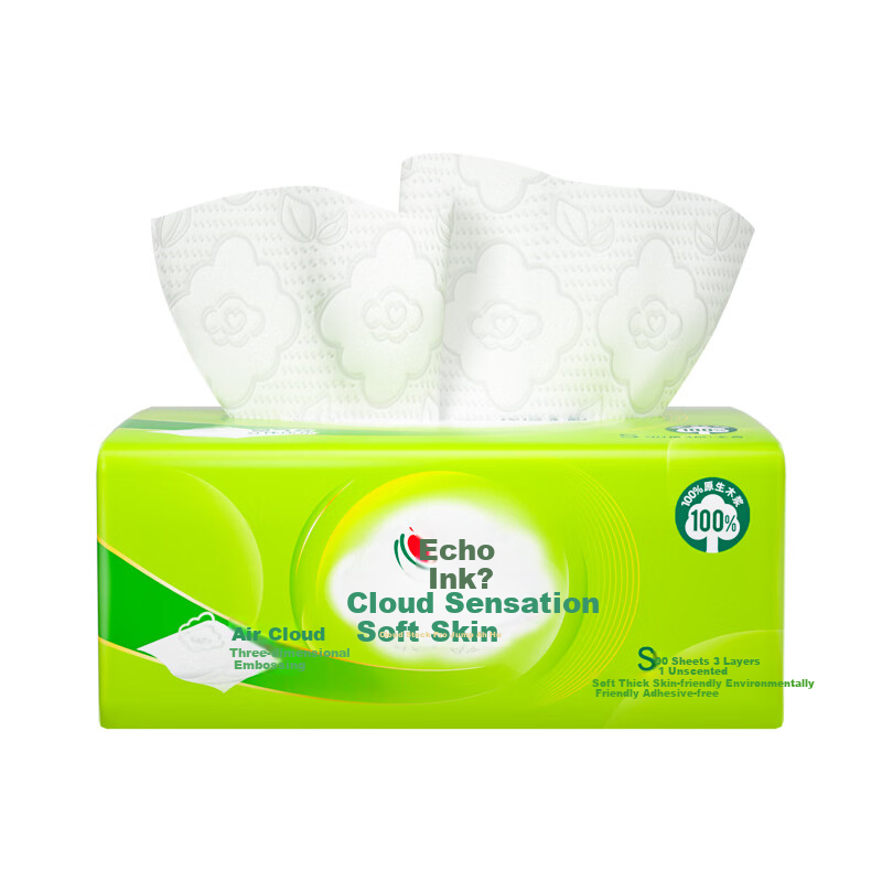 Mind Act Upon Mind Facial Tissues, Cloud-Soft Feel, 6 Packs * 3 Sets, 3-Ply 90 Sheets * 18 Packs, Embossed Design, Soft Pack Facial Tissues, Whole Box