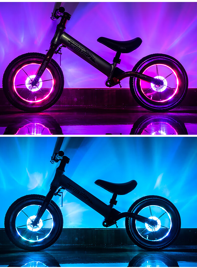 BIKEBROS Bicycle Light, Children's Bicycle Air Valve Light, Wheel Light, Flower Drum Light, Balance Bike Light, Flashing Light, Bicycle Wind Fire Wheel Night Riding Light [Children's Balance Bike Model with Intelligent Sensor] 11