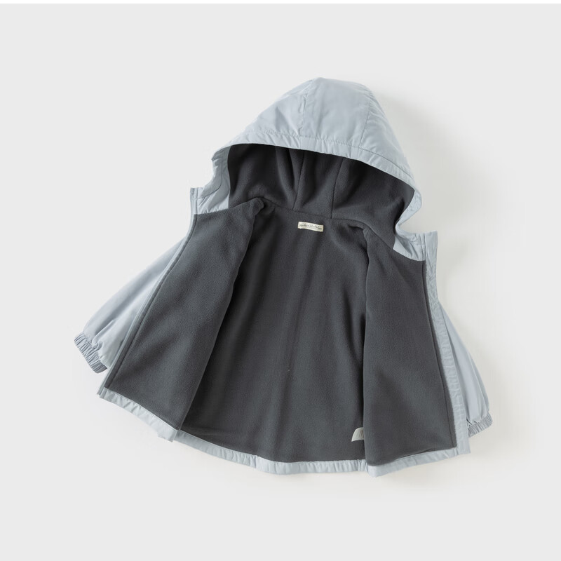 DAVE & BELLA Children's Jacket, Girls' Fleece-Lined Windbreaker, Boys' Jacket for Older Children, Outerwear, Kids' Clothing