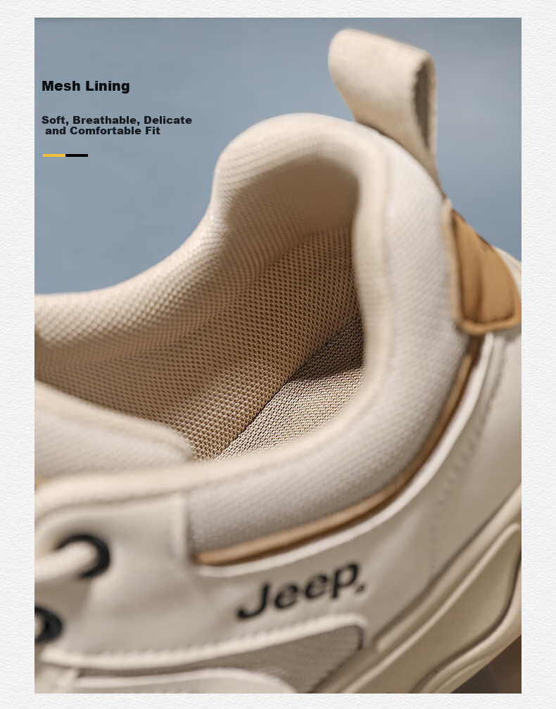 JEEP Men's Shoes for Spring And Autumn 2026 New Outdoor Hiking Shoes, Sports Shoes, Wear-Resistant Running Shoes, Non-Slip Mountaineering Shoes 5