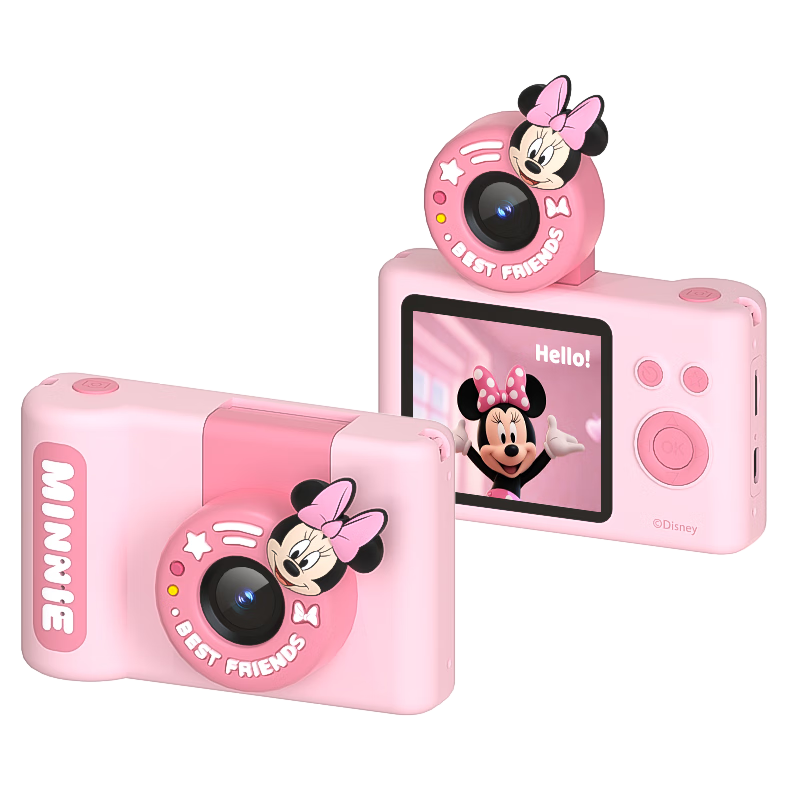 Disney Kids Digital CCD Camera HD Dual Lens Toy Birthday Gift for Boys and Girls C1 Minnie