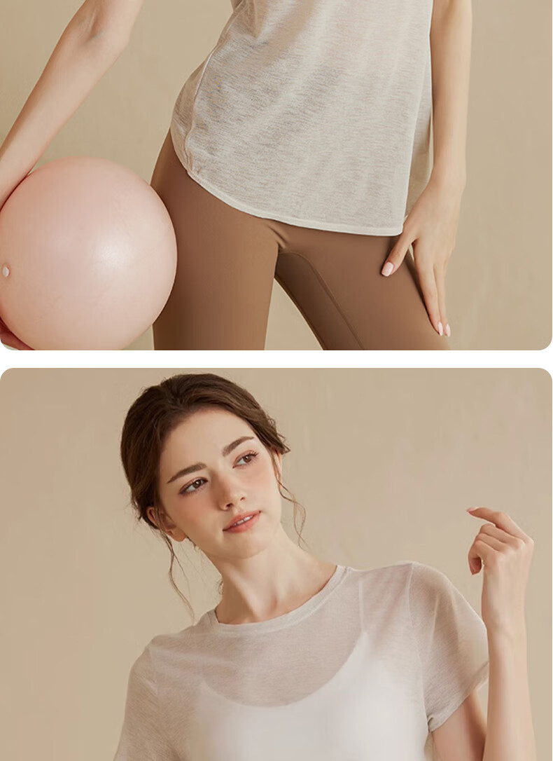 XUEXIMAN Premium Yoga Shirt Women Sports Short Sleeve Running Loose Quick-Dry Breathable Fitness Top Summer Thin 13