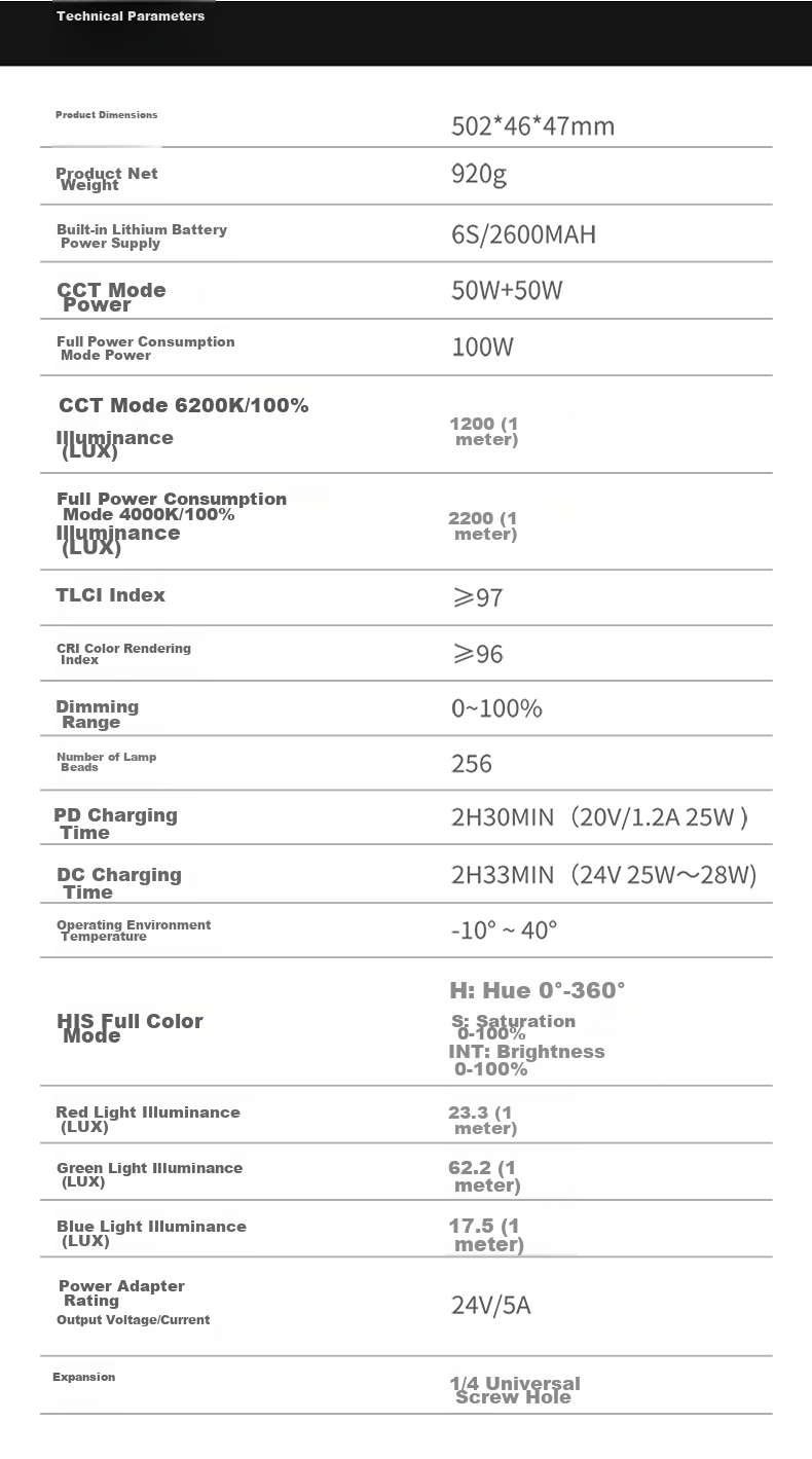 Zhiyun Power King X100 Portable Live Streaming Fill Light, Beauty Photography Studio Light, Indoor And Outdoor Portrait Shooting Light, 100W COB Pocket Light X100 PRO 8