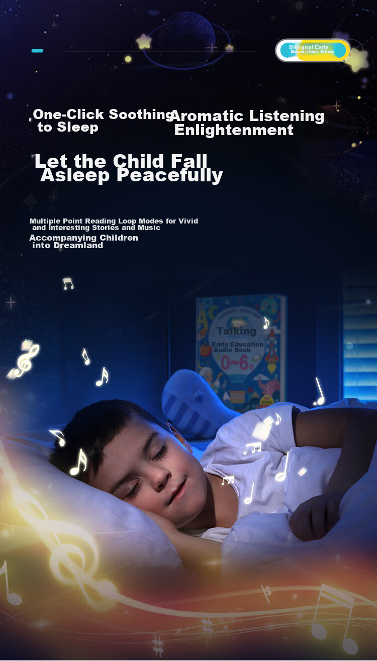 Guangduola Talking Early Education Audio Book for 0-6 Year Old Babies, Sound-Producing Point-Reading Machine, Enlightenment Infant And Children's Toy, Birthday Gift 6