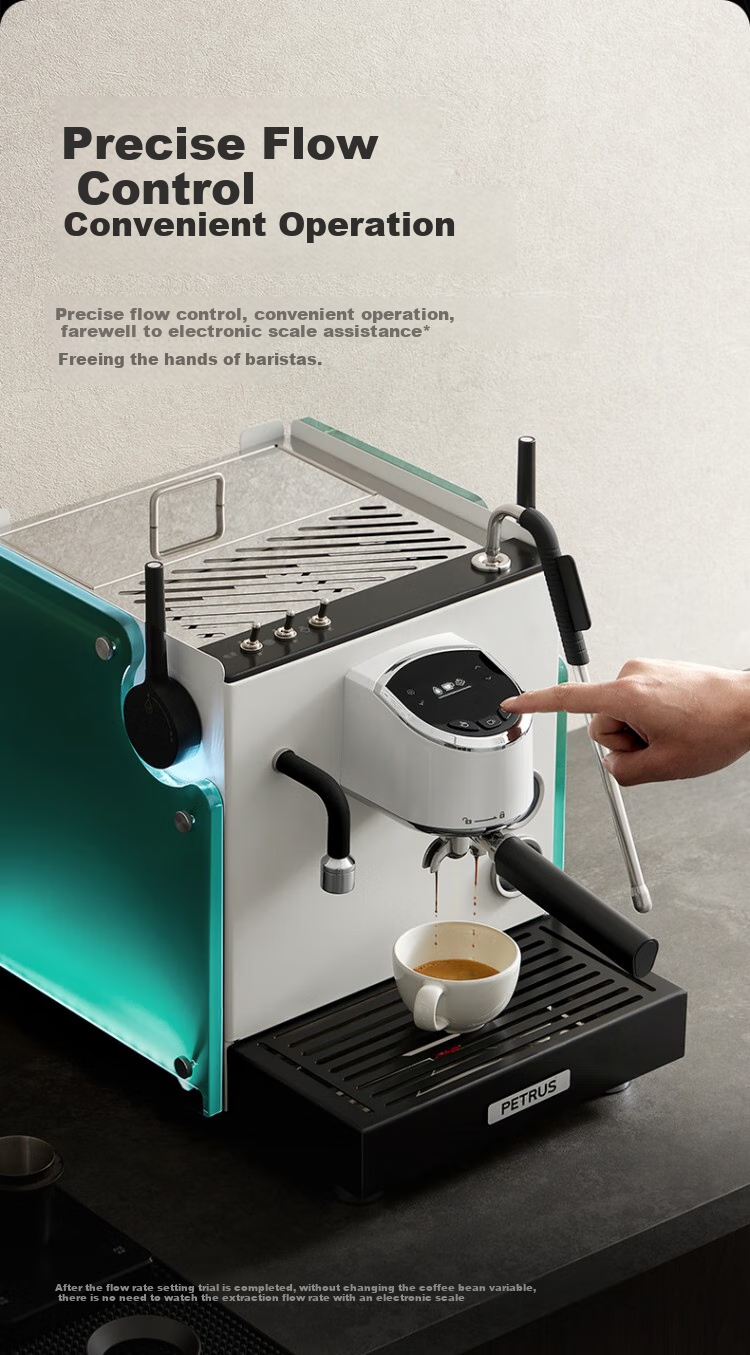 Petrus Coffee Machine, Italian Espresso Machine, Fully And Semi-Automatic, for Home And Commercial Use, Steam Milk Frother, Liuxia Max PE3922Max 5
