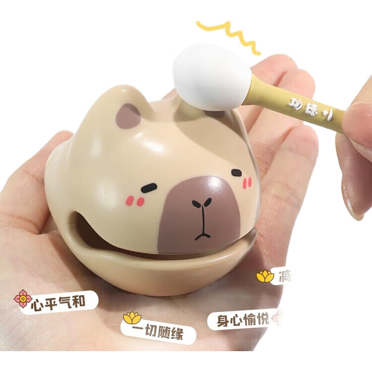 Развивающая игрушка JIANTIAN "Капибара", музыкальный деревянный молоток, игрушка-антистресс для детей от 7 лет