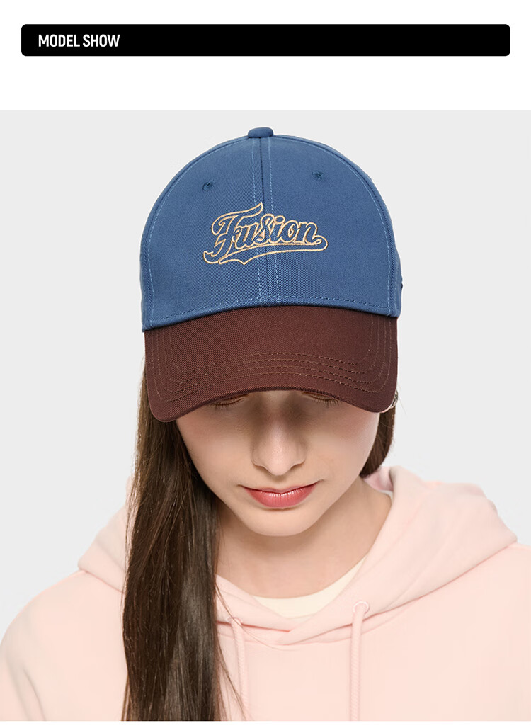 FILAFUSION FILA Trendy Couple's Colorblock Baseball Cap Autumn Sunshade Sports Hat 10